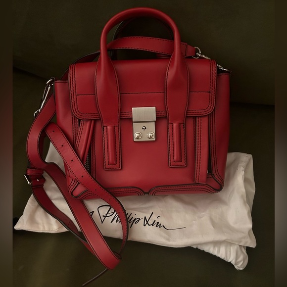 3.1 Phillip Lim Handbags - 3.1 Phillip Lim Mini Pashli Red - RARE - SMOOTH LEATHER